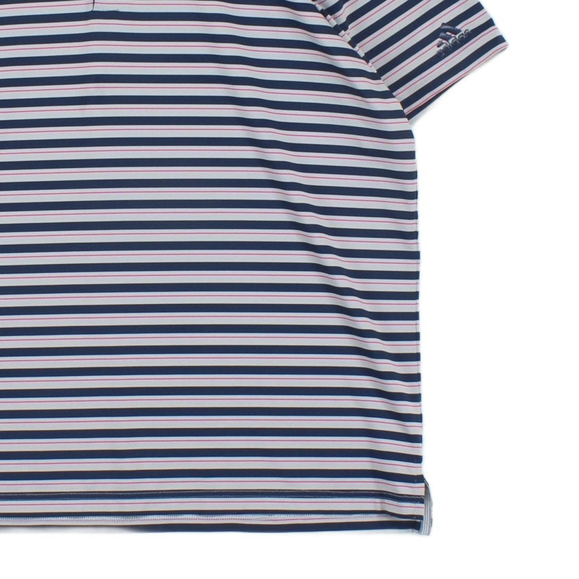 Mens Striped Polo Shirt Short Sleeve Golf