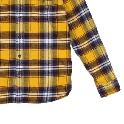 Mens Flannel Plaid Shirt Button Up Long Sleeve