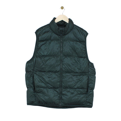 Mens Bodywarmer Ultra Light Down Quilted Full Zip Puffer