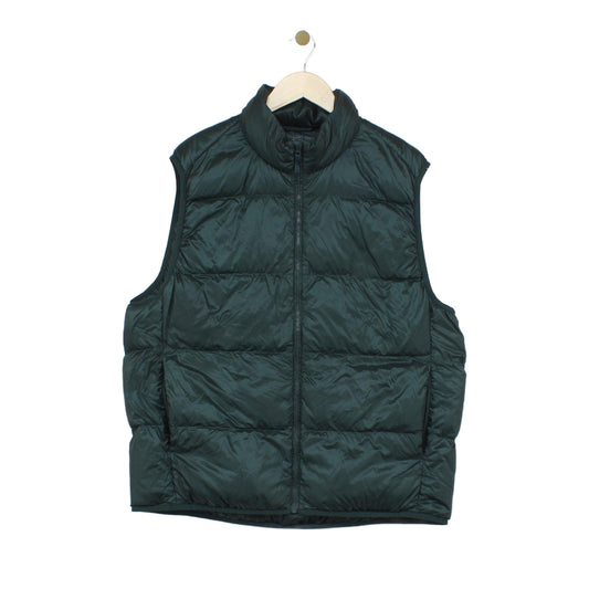 Mens Bodywarmer Ultra Light Down Quilted Full Zip Puffer
