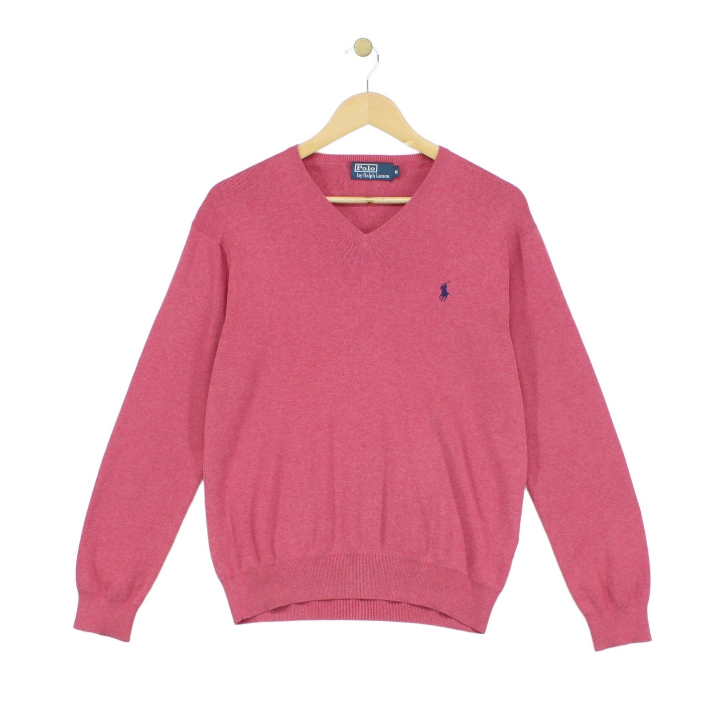 Mens V-Neck Jumper Classic Logo