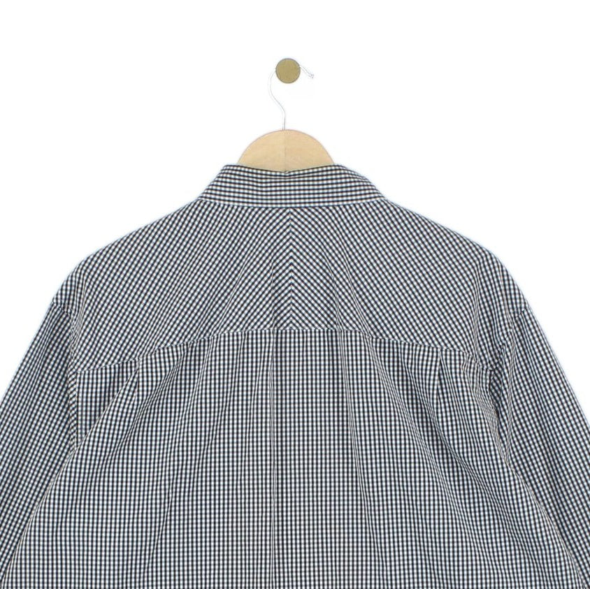 Mens Check Shirt Long Sleeve Button Up