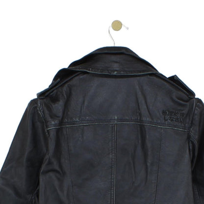 Mens Leather Jacket Biker Slim Fit