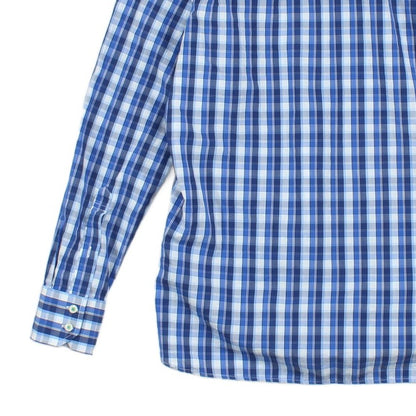 Mens Check Shirt Long Sleeve Button Up