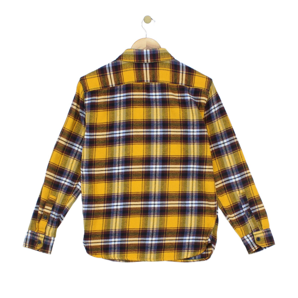 Mens Flannel Plaid Shirt Button Up Long Sleeve
