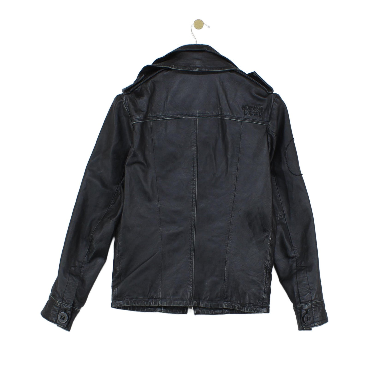 Mens Leather Jacket Biker Slim Fit