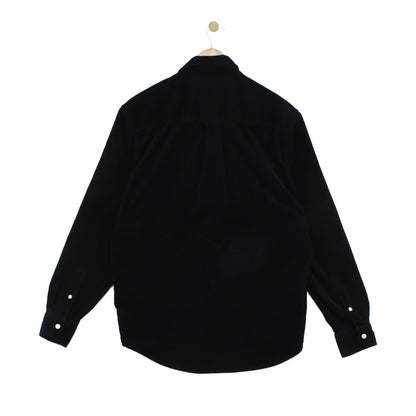 Mens Corduroy Shirt Button Up Long Sleeve Workwear