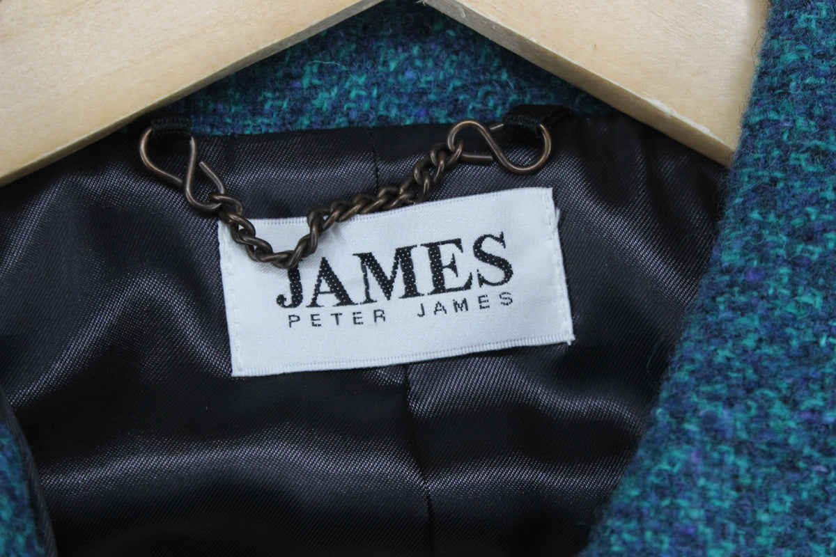 Womens Wool Jacket Uk Made Notch Lapel