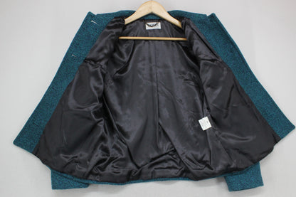 Womens Wool Jacket Uk Made Notch Lapel