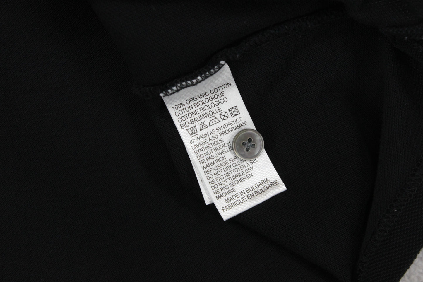 Mens Polo Shirt Long Sleeve Logo Zebra