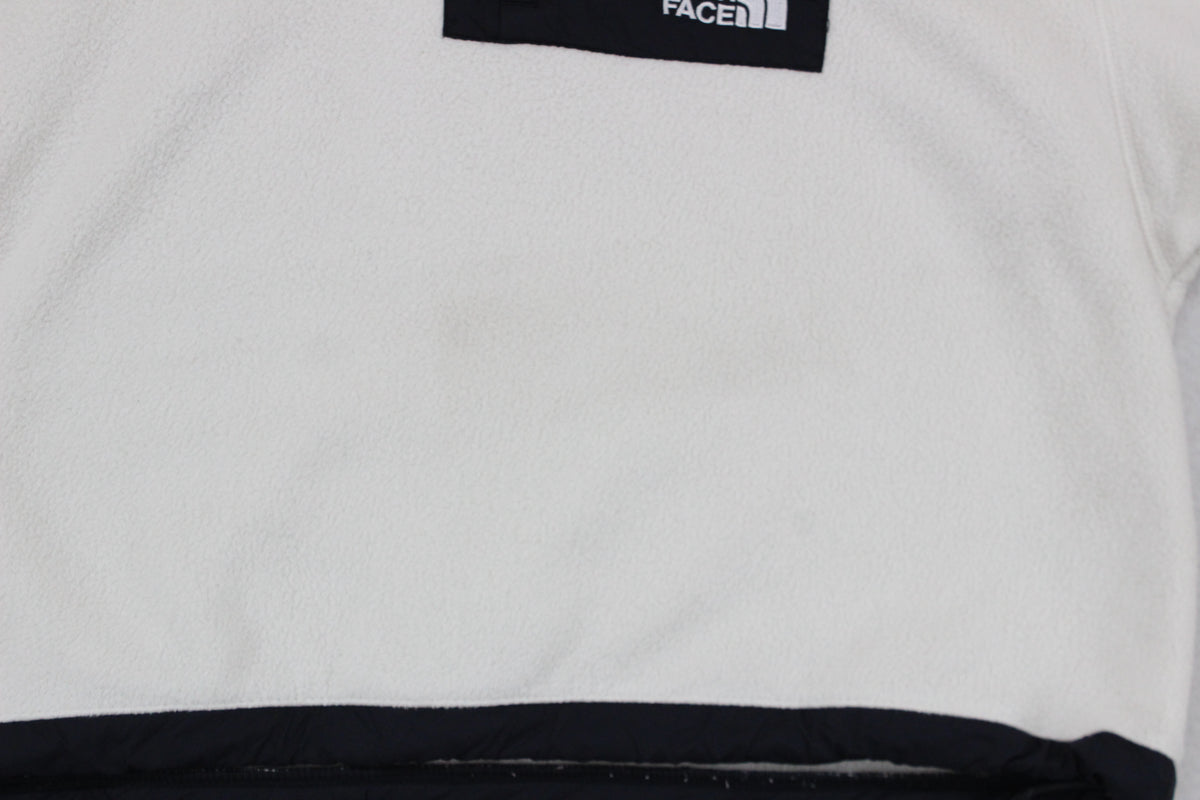 Womens 1/4 Zip Fleece Pocket Cropped Relaxed Fit