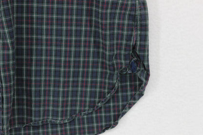 Mens Plaid Shirt Long Sleeve Button Down