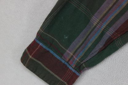 Mens Plaid Shirt Button Up Classic