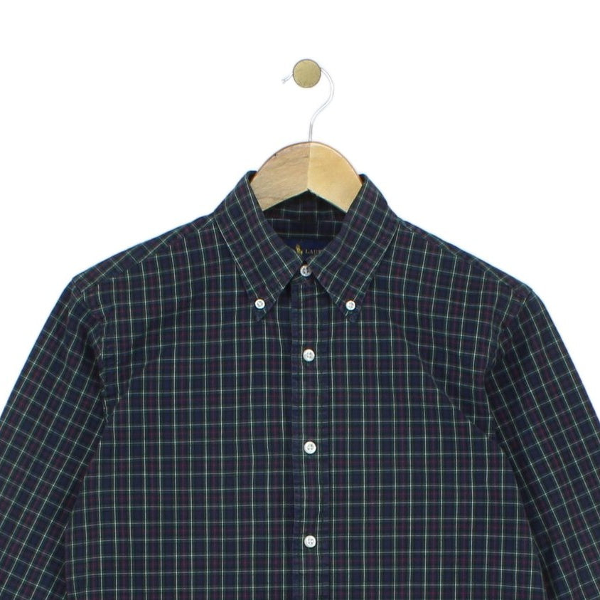 Mens Plaid Shirt Long Sleeve Button Down