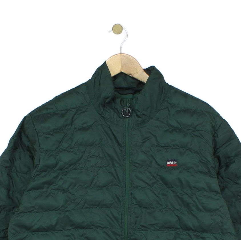 Mens Quilted Jacket Lightweight Full Zip Outdoor
