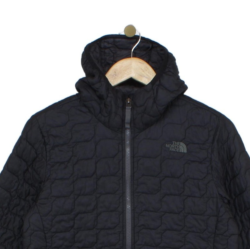 Boys Quilted Jacket Hooded Full Zip Outdoor