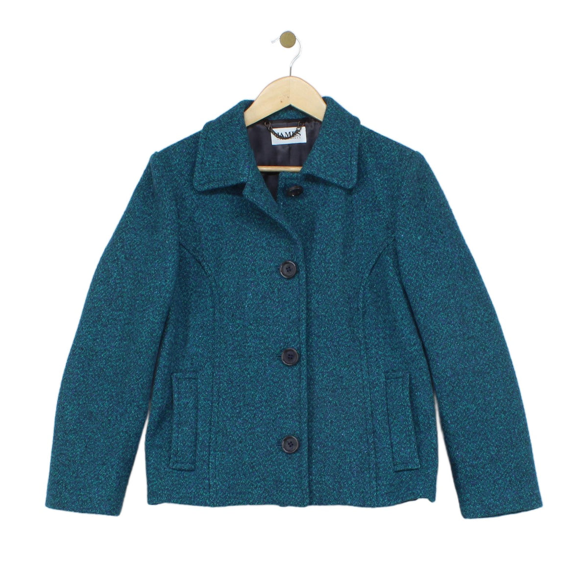 Womens Wool Jacket Uk Made Notch Lapel