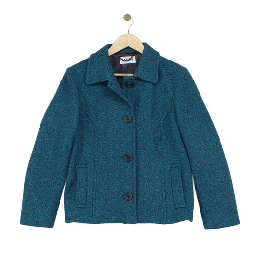 Womens Wool Jacket Uk Made Notch Lapel