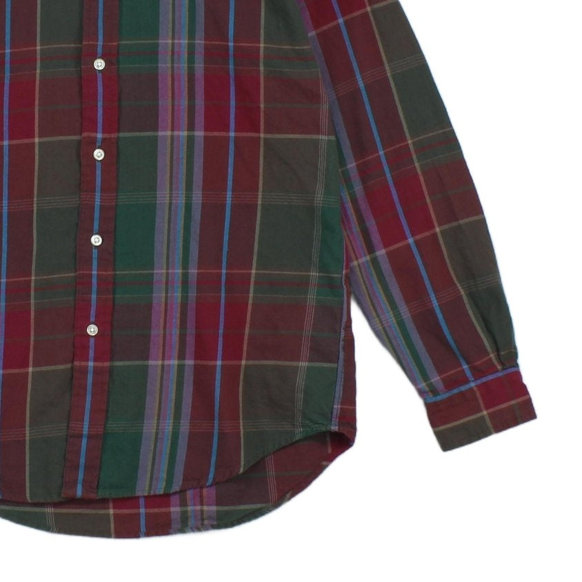 Mens Plaid Shirt Button Up Classic