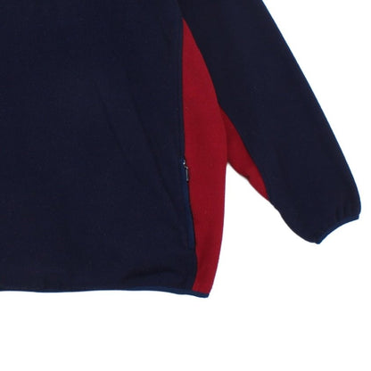 Mens Manchester United 1/4 Zip Fleece Retro