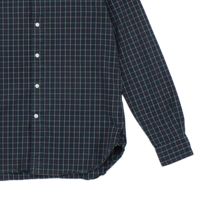Mens Plaid Shirt Long Sleeve Button Down