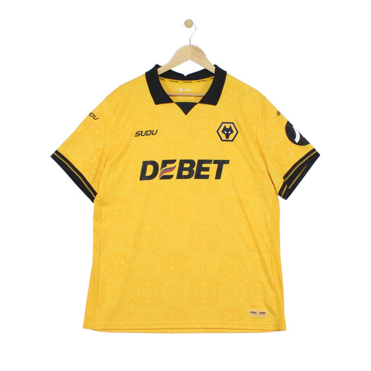 Mens Wolverhampton Wanderers 2025-26 Football Shirt Home Jersey