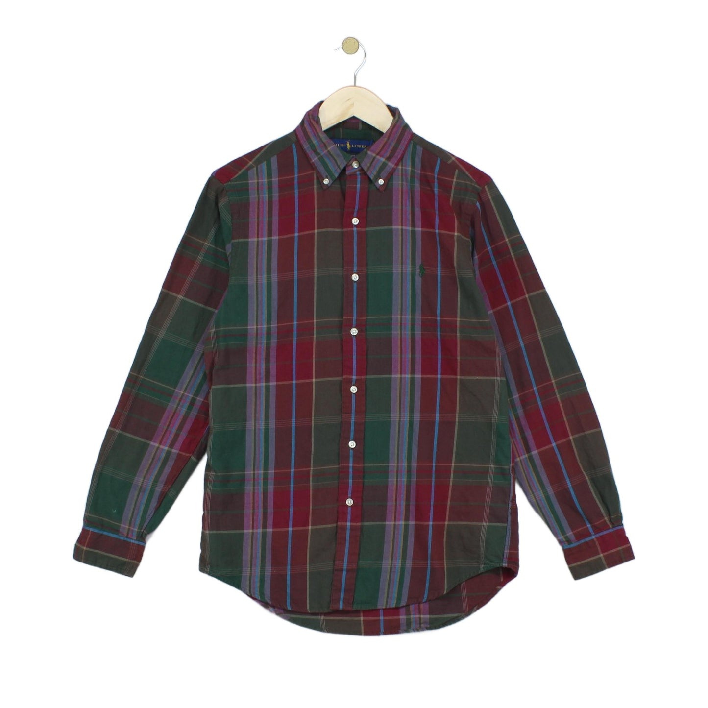 Mens Plaid Shirt Button Up Classic