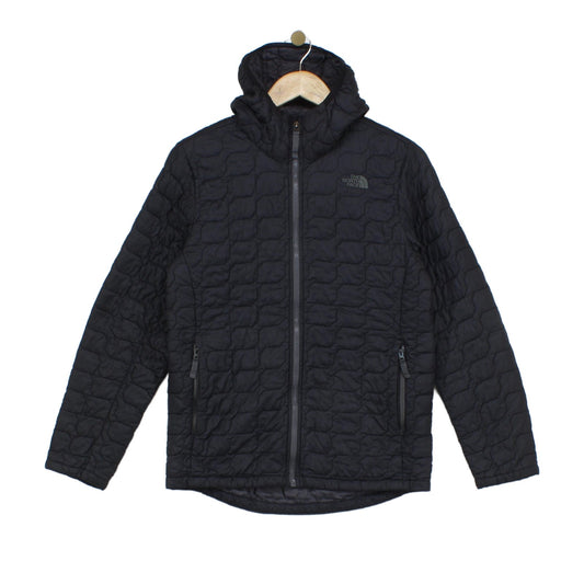 Boys Quilted Jacket Hooded Full Zip Outdoor