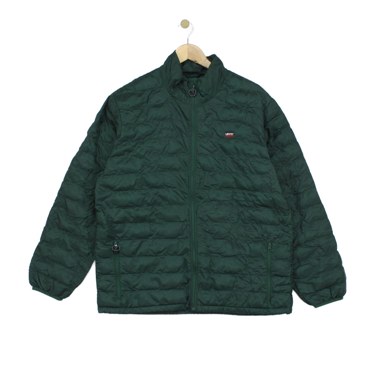 Mens Quilted Jacket Lightweight Full Zip Outdoor