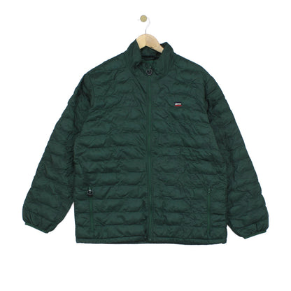 Mens Quilted Jacket Lightweight Full Zip Outdoor
