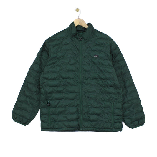 Mens Quilted Jacket Lightweight Full Zip Outdoor