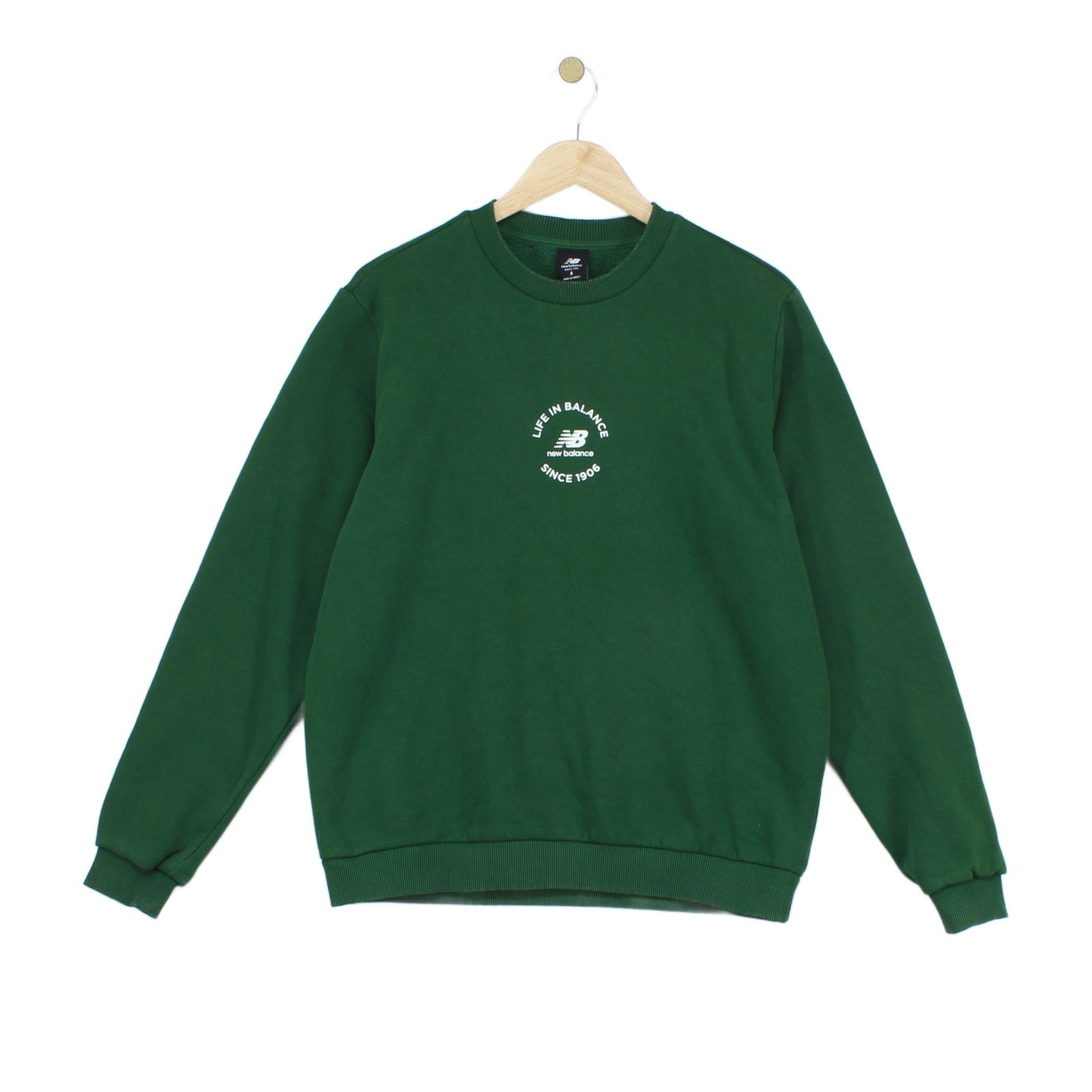 Mens Sweatshirt Crew Neck Athletic Logo