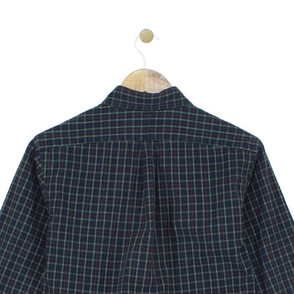 Mens Plaid Shirt Long Sleeve Button Down