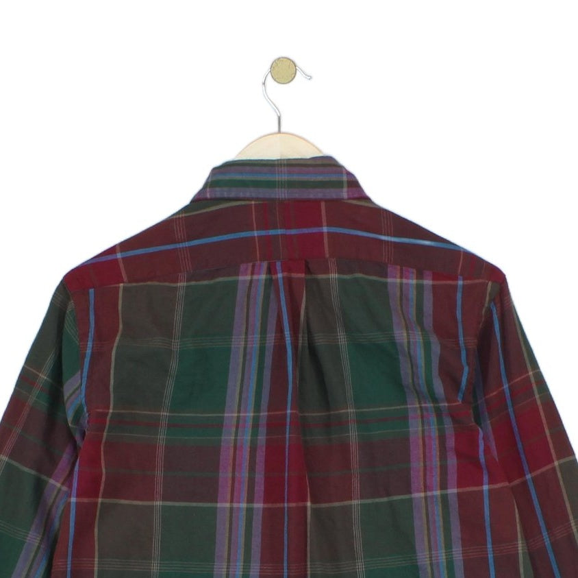 Mens Plaid Shirt Button Up Classic