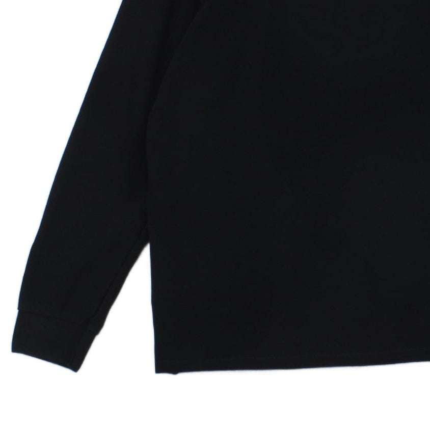 Mens Polo Shirt Long Sleeve Logo Zebra
