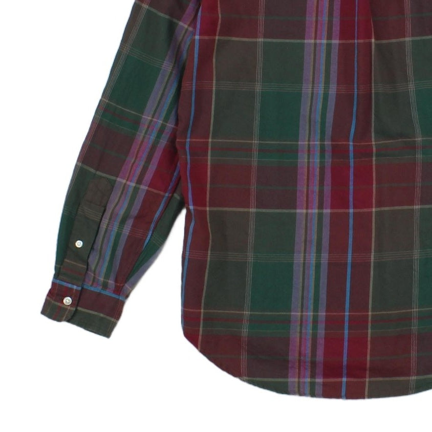 Mens Plaid Shirt Button Up Classic