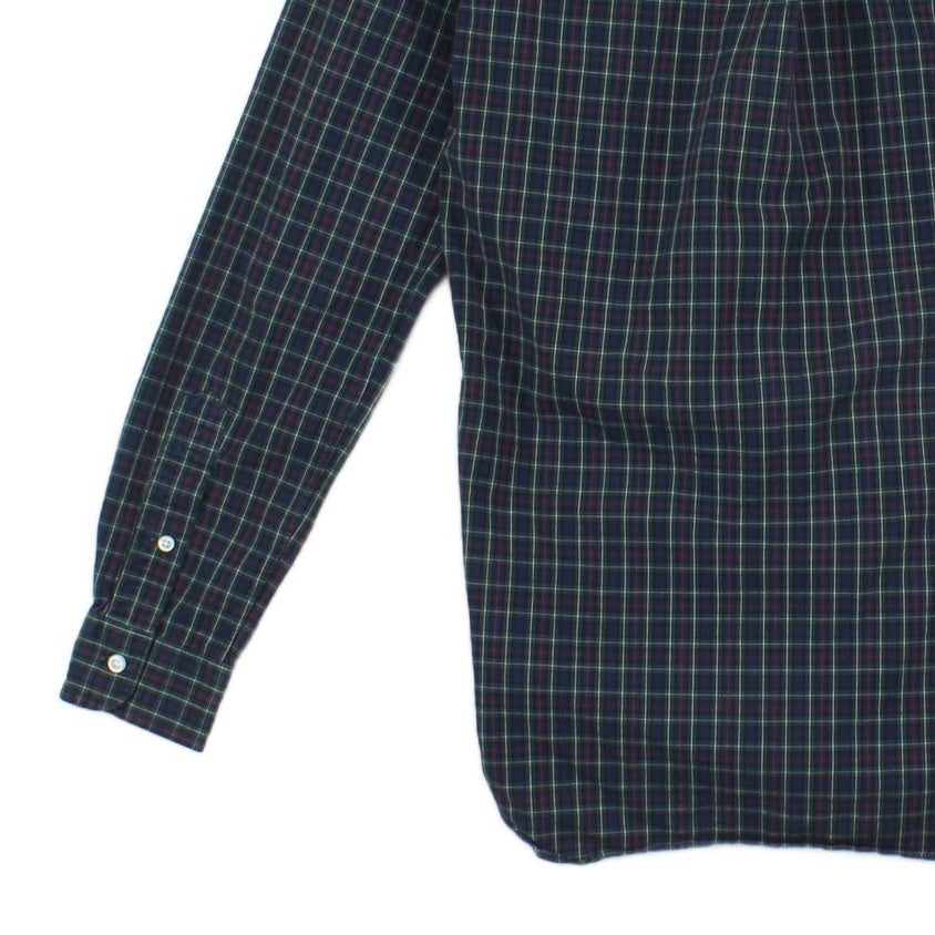 Mens Plaid Shirt Long Sleeve Button Down