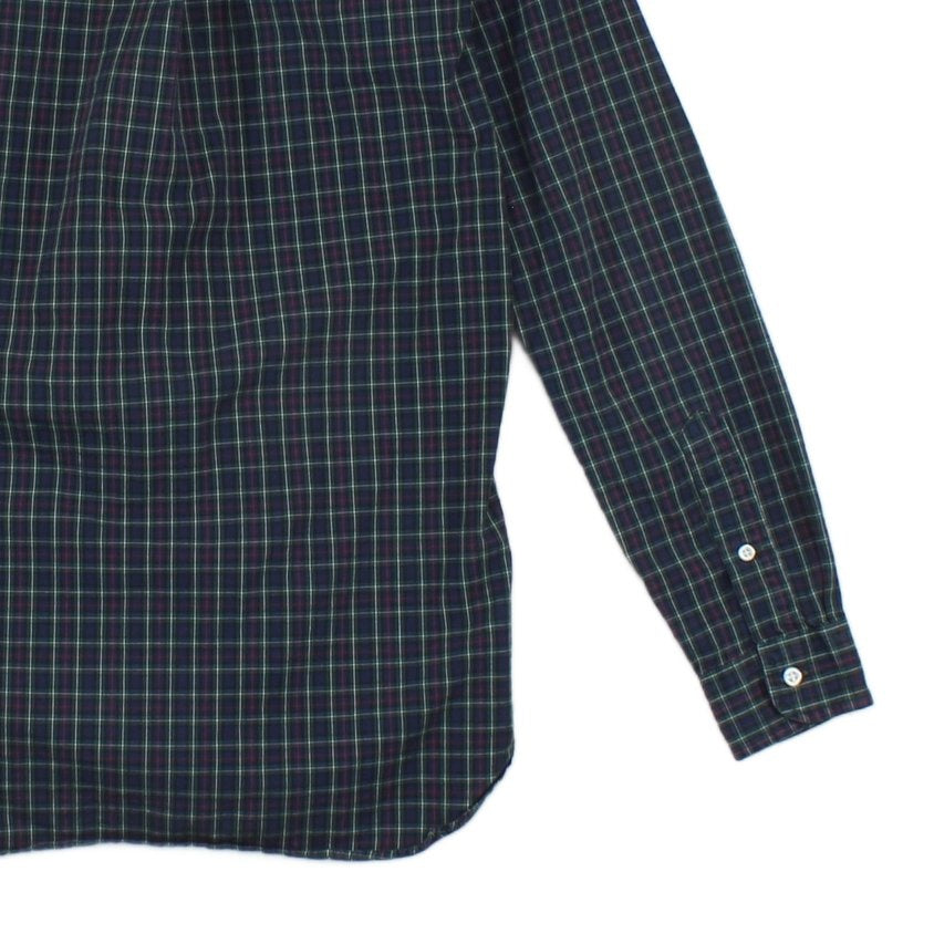 Mens Plaid Shirt Long Sleeve Button Down
