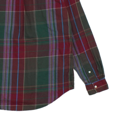 Mens Plaid Shirt Button Up Classic