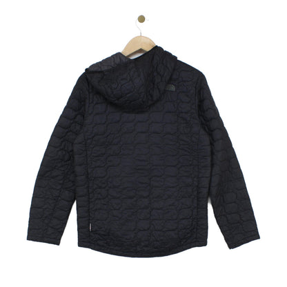 Boys Quilted Jacket Hooded Full Zip Outdoor