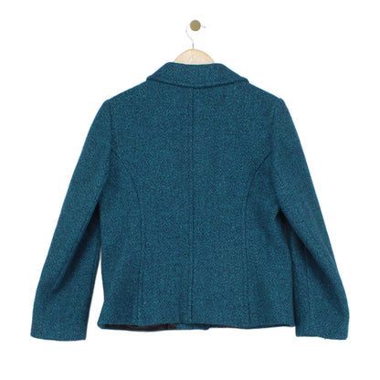 Womens Wool Jacket Uk Made Notch Lapel