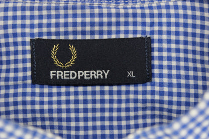 Mens Check Shirt Button Down Long Sleeve Cotton