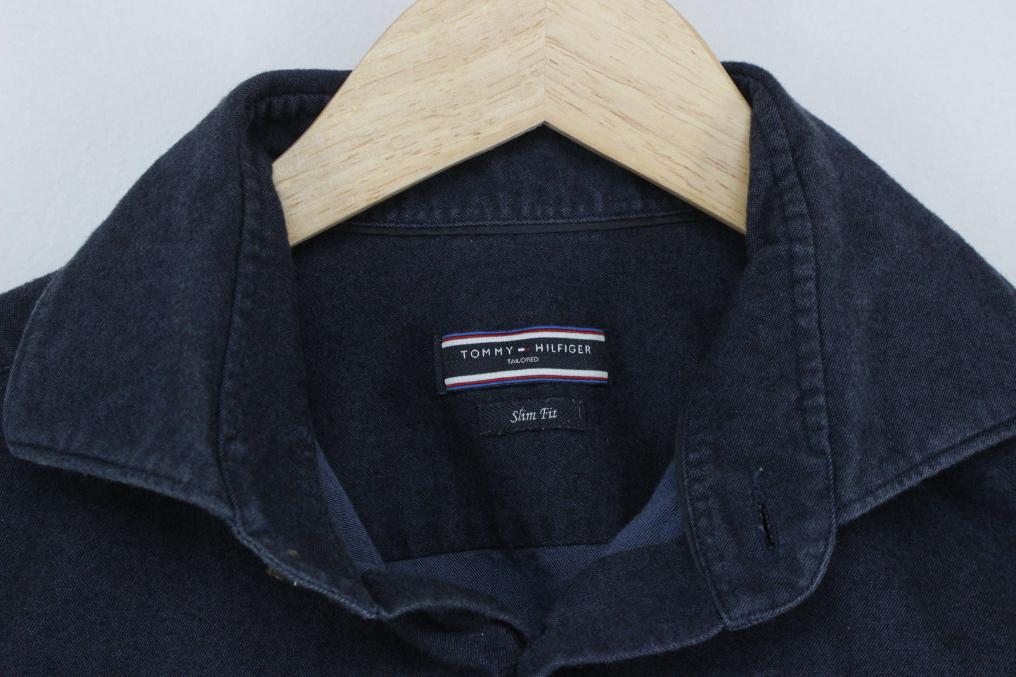 Mens Shirt Slim Fit Button Up Brushed Cotton