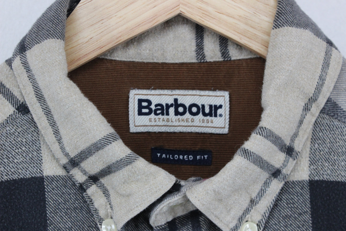 Mens Flannel Plaid Shirt Long Sleeve Tailored