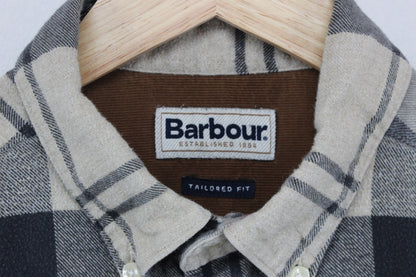 Mens Flannel Plaid Shirt Long Sleeve Tailored