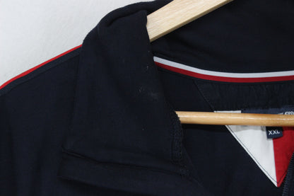 Mens 1/4 Zip Sweatshirt Logo Athletic Stretch