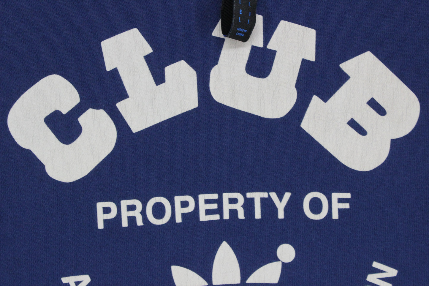 Mens Cropped T-Shirt Club Logo Heavyweight