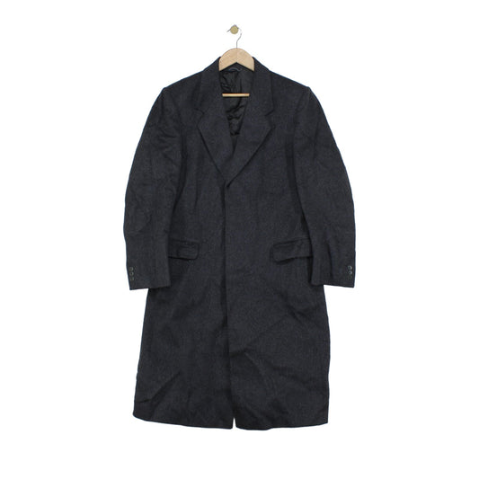 Mens Overcoat Made In Italy Cashmere Wool Blend