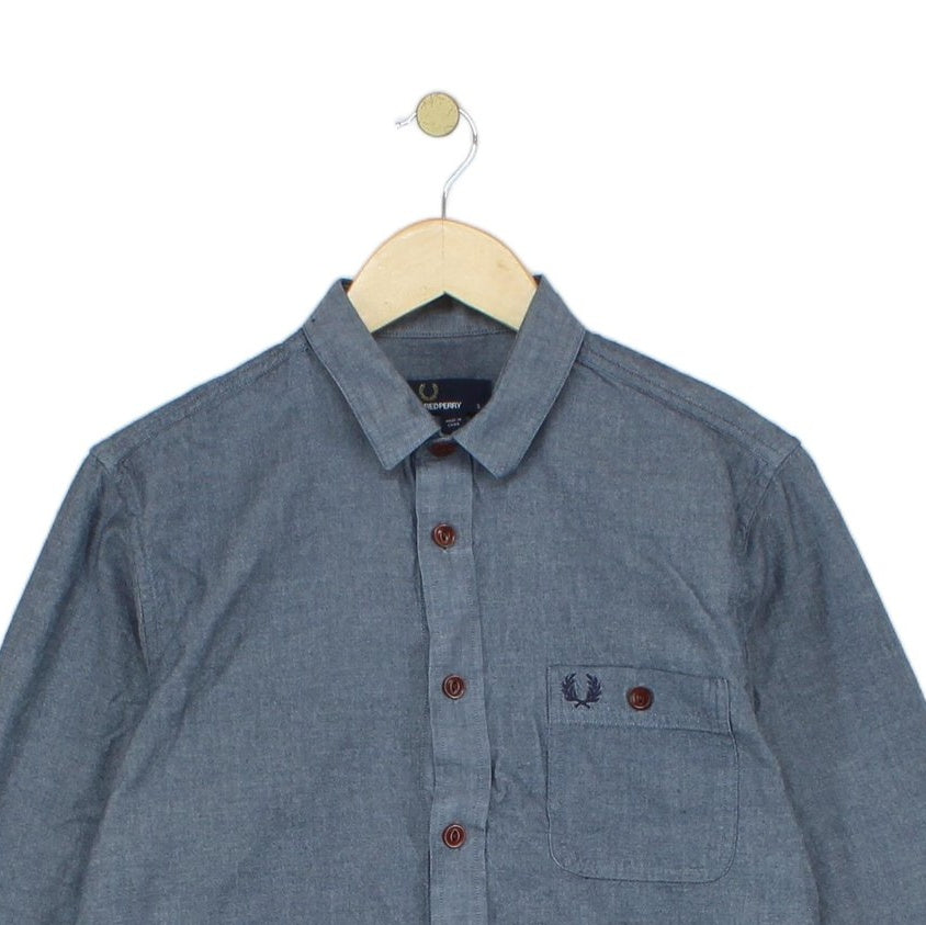 Mens Shirt Long Sleeve Button Up