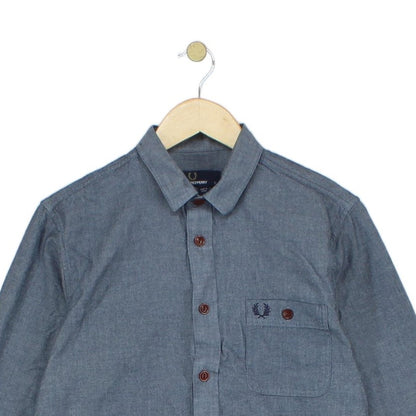 Mens Shirt Long Sleeve Button Up